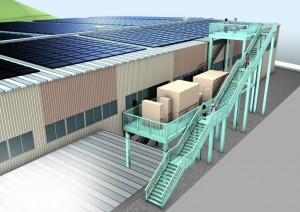 太陽光発電施設 - 展望台イメージ